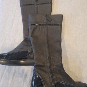 Cole Haan NikeAir Leather & Patent Leather Boots